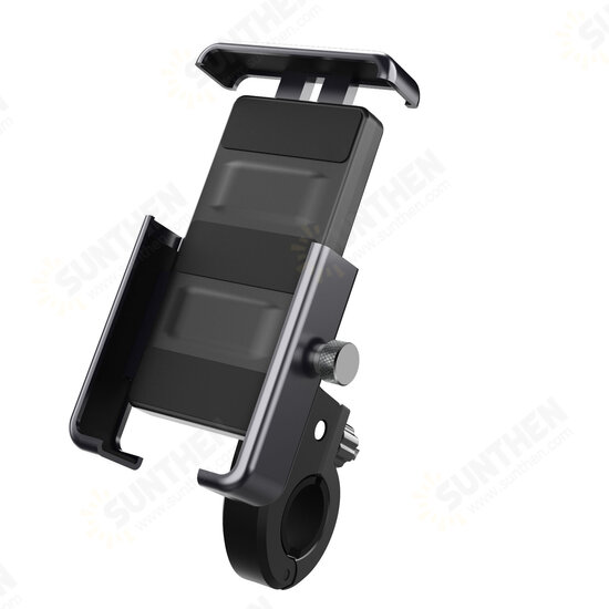 QX21 360° Rotation Outdoor Vlog Recording Motorcycle Electric Vehicle Aluminum Alloy Bicycle Handlebar Phone Holder Stand for POCO X3 F3 4.5-6.9 inch