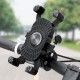 Universal 360°Rotation Four-Corner Lock Outdoor Vlog Recording Motorcycle Electric Vehicle Bicycle Handlebar Phone Holder Stand for iPhone13 POCO X3F3