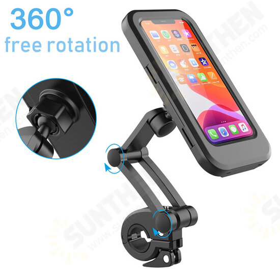 Universal Multifunction 360° Rotation Magnetic Retractable Adjustment Motorcycle Phone Holder Stand Bike Holder Waterproof Mobile Phone Bracket