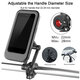 Universal Multifunction 360° Rotation Magnetic Retractable Adjustment Motorcycle Phone Holder Stand Bike Holder Waterproof Mobile Phone Bracket