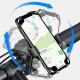 Bike Bicycle Handlebar Clamp Phone Holder 360° Rotation For 4.0-6.8 Inch Smart Phone