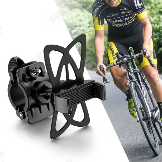 Bike Bicycle Handlebar Clamp Phone Holder 360° Rotation For 4.0-6.8 Inch Smart Phone