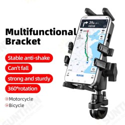 Universal Motorcycle Bicycle Handlebar/ Rear View Mirror Mobile Phone Bracket Holder Stand for Devices between 4.7-7.1 inch POCO X3 F3 Universal Motorcycle Bicycle Handlebar/ Rear View Mirror Mobile Phone Bracket Holder Stand for Devices between 4.7-7.1 inch POCO X3 F3