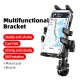 Universal Motorcycle Bicycle Handlebar/ Rear View Mirror Mobile Phone Bracket Holder Stand for Devices between 4.7-7.1 inch POCO X3 F3