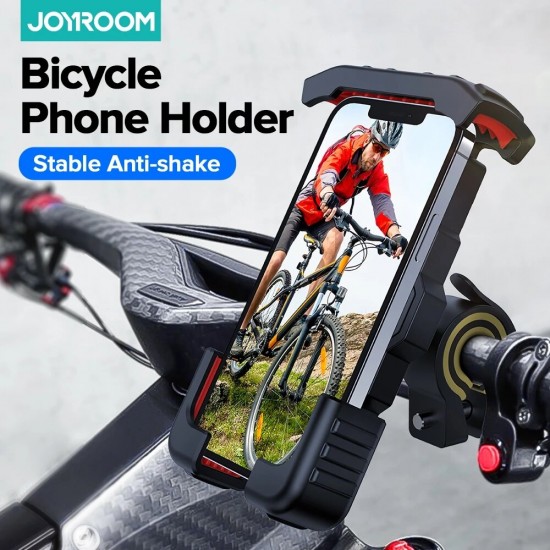 JR-ZS264 Universal 360° Rotation Aluminum Alloy Outdoor Vlog Record Motorcycle Electric Vehicle Bicycle Handlebar Phone Holder Stand for 4.7-6.8inch