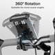 JR-ZS264 Universal 360° Rotation Aluminum Alloy Outdoor Vlog Record Motorcycle Electric Vehicle Bicycle Handlebar Phone Holder Stand for 4.7-6.8inch