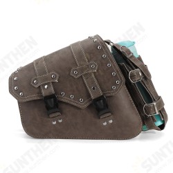 Left/ Right Side Universal Motorcycle Saddlebag Tool Storage Waterproof PU Leather Panniers Bag with Bottle Holder Left/ Right Side Universal Motorcycle Saddlebag Tool Storage Waterproof PU Leather Panniers Bag with Bottle Holder