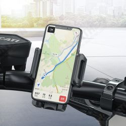 360° Adjustable Drop-proof Phone Holder with Fasten Clip for Bicycle/Motorcycle/Electric Vehicle Suit For Phone Width of 48mm-94mm 360° Adjustable Drop-proof Phone Holder with Fasten Clip for Bicycle/Motorcycle/Electric Vehicle Suit For Phone Width of 48mm-94mm