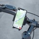 360° Adjustable Drop-proof Phone Holder with Fasten Clip for Bicycle/Motorcycle/Electric Vehicle Suit For Phone Width of 48mm-94mm