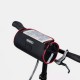 Multifunctional with Transparent PVC View Bicycle Handlebar Storage Bag for Mobile Phone below 6 inch