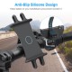 Silicone Bicycle Phone Holder For iPhone Universal Motorcycle Bike Stand GPS Bracket For 4.0-6.3inch Mobile Phone