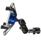 Universal Aluminum Alloy Motorcycle Bike Handlebar Mirror Mobile Phone Holder Stand Bracket Outdoor Vlog Recording for 4-6.5 inch Devices