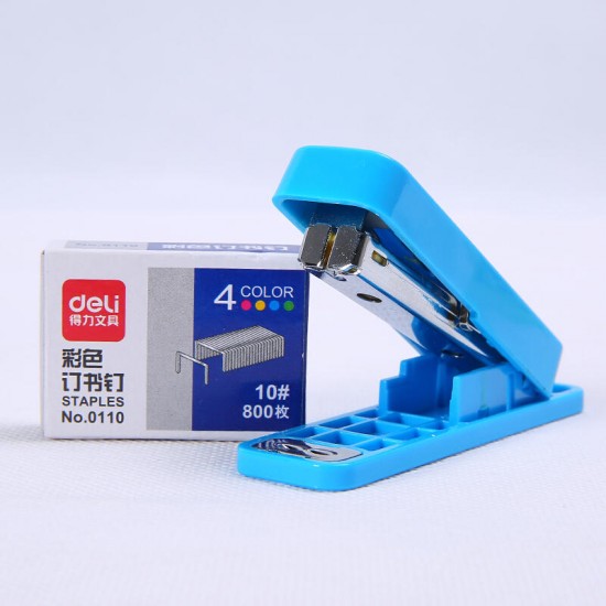 0250 Mini Candy Color Stapler Stitching Machine Portable Small Student Stationery Pocket Mini Stapler