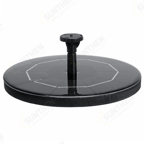 8-in-1 Solar Bird Water Fountain Set, 3.5W Circle Solar Floating Pump Built-in 1600mAH Battery for Working at Cloudy or Night, Solar Fountain Pump for Pond Pet Supplies