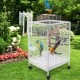 Bird Cage 45.6x45.6x86cm for Cockatiels African Grey Quaker Sun Parakeets Green Cheek Conures Pigeons Parrot