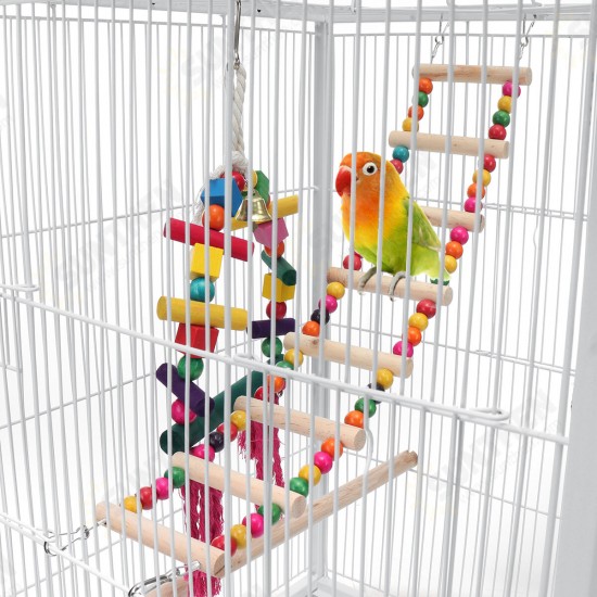 Bird Cage 45.6x45.6x86cm for Cockatiels African Grey Quaker Sun Parakeets Green Cheek Conures Pigeons Parrot