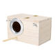 Wooden Box Breeding Boxes Aviary Bird House Nesting w/ Stick Window Security Pet Supplies Home Sleeping Cage