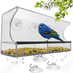Clear House Window Bird Feeder Birdhouse With Suction Outdoor Garden Feeding Clear House Window Bird Feeder Birdhouse With Suction Outdoor Garden Feeding