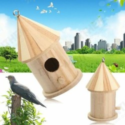 Wood Wooden Birdhouse Bird House Shed Garden Yard Hanging Decor 16x7.8cm Wood Wooden Birdhouse Bird House Shed Garden Yard Hanging Decor 16x7.8cm