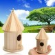 Wood Wooden Birdhouse Bird House Shed Garden Yard Hanging Decor 16x7.8cm