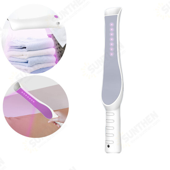 7 UVC+LED 275nm Portable Sterilizer Stick Lamp UV Killer Face Mask Phone Keyboard Disinfection Light