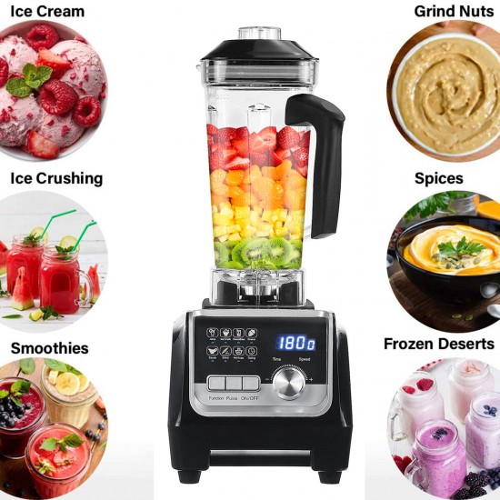 Digital 3HP BPA 2L Automatic Touchpad Professional Blender Mixer Juicer