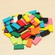 100pcs Many Colors Authentic Standard Wooden Children Domino Toys