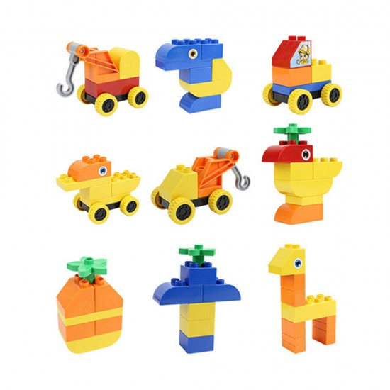 50/150/300 Pcs Bulk Large Particles DIY Assembly Multi-Shape Building Blocks Educational Toy Compatible Legoings for Kids Gift