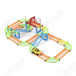 80/91/140Pcs DIY Assembly Electric ABS Track Car Model Set Puzzle Educational Toy for Kids 80/91/140Pcs DIY Assembly Electric ABS Track Car Model Set Puzzle Educational Toy for Kids