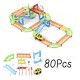 80/91/140Pcs DIY Assembly Electric ABS Track Car Model Set Puzzle Educational Toy for Kids