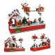 940PCS FC6003 Flying Christmas Party Christmas Scene Building Blocks Elk Sledge Christmas Gift for Kids