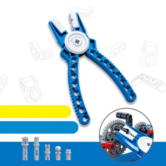 8093 Building Blocks Toys Pliers Popular Science Clamps Tool Parts Panel Kids Toys Sets