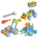 Children's Educational STEM Science And Education Soft Rubber Building Block Assembly Engineering Vehicle for Kids