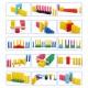 Creative Wooden Domino Rainbow Blocks Jigsaw Montessori Educational Toys for Children