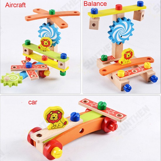 DIY Creative Toy Multi-function Nut Disassembly Combination Toy Wooden Chair DIY Creative Toy Multi-function Nut Disassembly Combination Toy Wooden Chair