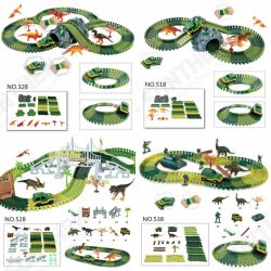 Dinosaur Dino World Childrens Flexible Race Car Track Toys Construction Play-Set Toy Dinosaur Dino World Childrens Flexible Race Car Track Toys Construction Play-Set Toy