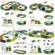 Dinosaur Dino World Childrens Flexible Race Car Track Toys Construction Play-Set Toy