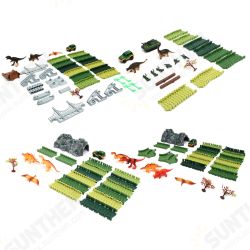 Dinosaur Dino World Childrens Flexible Race Car Track Toys Construction Play-Set Toy Dinosaur Dino World Childrens Flexible Race Car Track Toys Construction Play-Set Toy