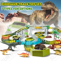 Dinosaur World Flexible Racing Car Track Toys Construction Play Game Educational Set Toy for Kids Gift Dinosaur World Flexible Racing Car Track Toys Construction Play Game Educational Set Toy for Kids Gift
