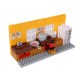 HJ-35001B 95PCS Kitchen Series Color Box DIY Assembly Blocks Toys for Children Gift