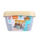 HJ-35008A 124PCS Kitchen Series Rectangular Tote Bucket DIY Assembly Blocks Toys for Children Gift