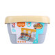 HJ-35008A 124PCS Kitchen Series Rectangular Tote Bucket DIY Assembly Blocks Toys for Children Gift