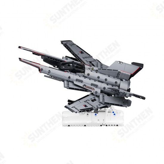 Dawn Series Building Blocks Aquila Reconnaissance Aircraft Gray Static Building Blocks Toys