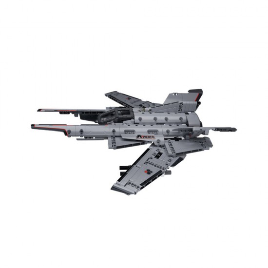 Dawn Series Building Blocks Aquila Reconnaissance Aircraft Gray Static Building Blocks Toys