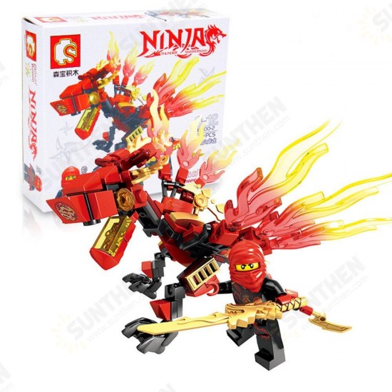 Dragon Ninja Compatible Blocks Assembly Bricks Blocks Toys Dragon Knight