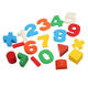 New Kid Wooden Digital Number House Building Toy Educational Intellectual Blocks