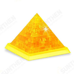 Novelty IQ Crystal Blocks Jigsaw Puzzles Toy 3D Pyramid DIY Model Gift Novelty IQ Crystal Blocks Jigsaw Puzzles Toy 3D Pyramid DIY Model Gift