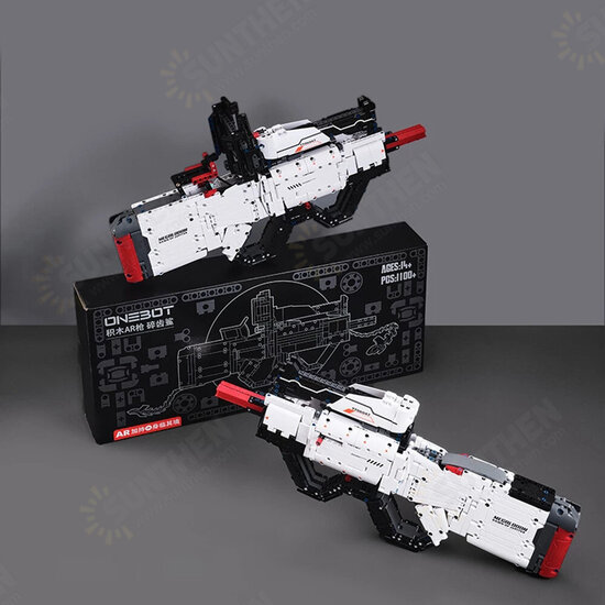 Building Block AR Firing DIY Assembled Shark Guns Children's Gift Toys