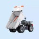 White Mine Truck Car 500+ Pcs Mechanical Transmission Control and Tipping Bucket Lifting System Technical Building Blocks Model Toy for Kids Gift