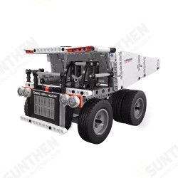 White Mine Truck Car 500+ Pcs Mechanical Transmission Control and Tipping Bucket Lifting System Technical Building Blocks Model Toy for Kids Gift White Mine Truck Car 500+ Pcs Mechanical Transmission Control and Tipping Bucket Lifting System Technical Building Blocks Model Toy for Kids Gift